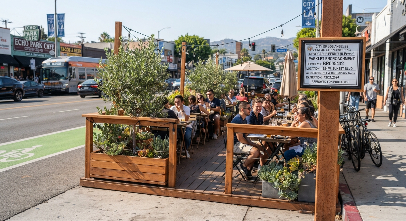 Parklet Public Right-of-Way Permit Los Angeles