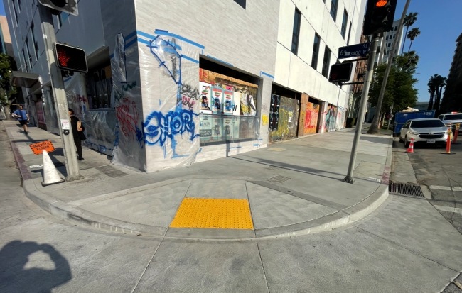 Code Enforcement Violation S-442-6 in Los Angeles Sidewalk Repair ada ramp
