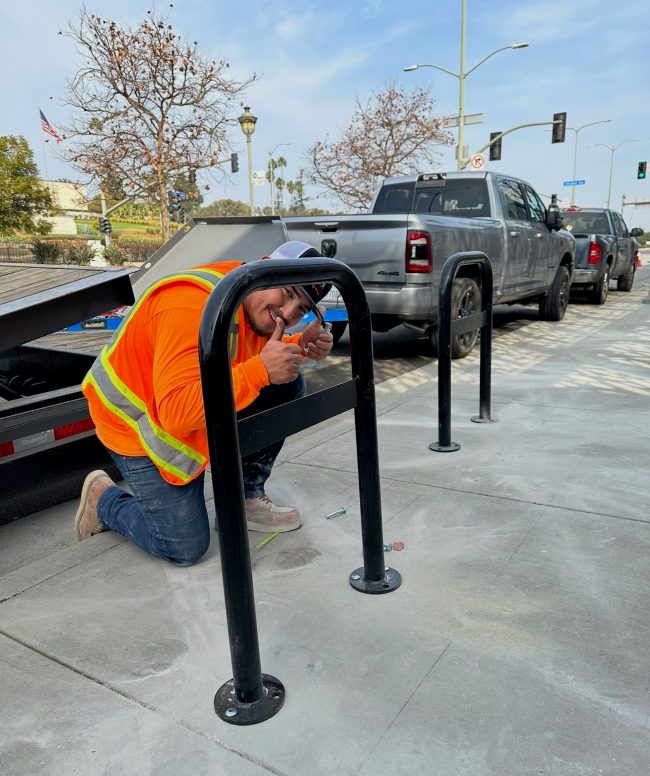 S-671-2 bike rack installation los angeles